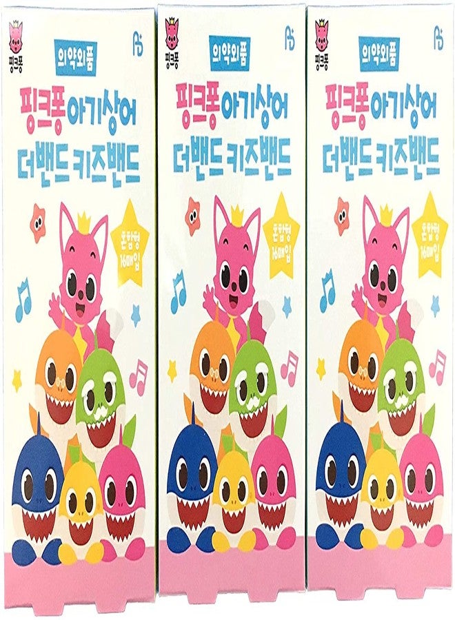 ZEESOON rk Kid Band First Aid Tape Bandages 48ea (16ea x 3 Packs) Character Pattern Bandages for Pinkpong - Image 1